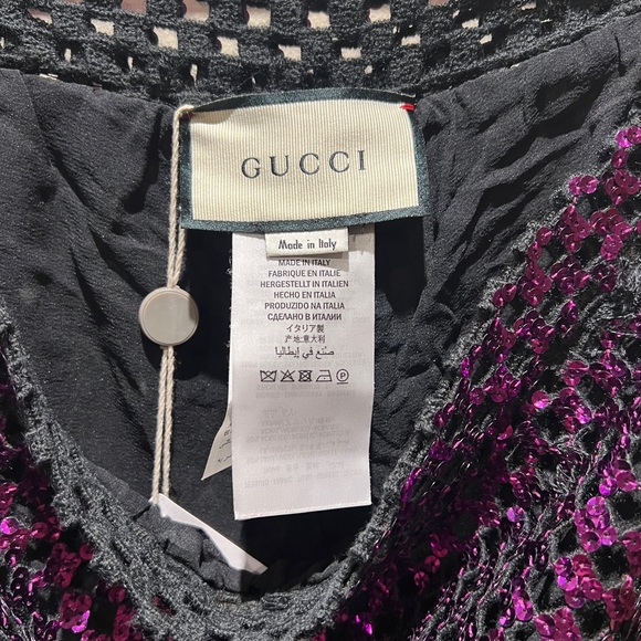 Gucci Sequined Wide Leg Pants - Picture 11 of 13
